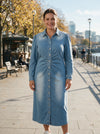 Rochie Denim Elegantă Office