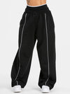 Pantaloni Sportivi Largi din Bumbac pentru Femei