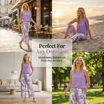 Set de vară fără mâneci și pantaloni Capri