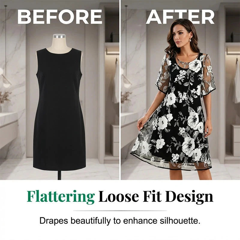 Rochie din șifon cu imprimeu floral x