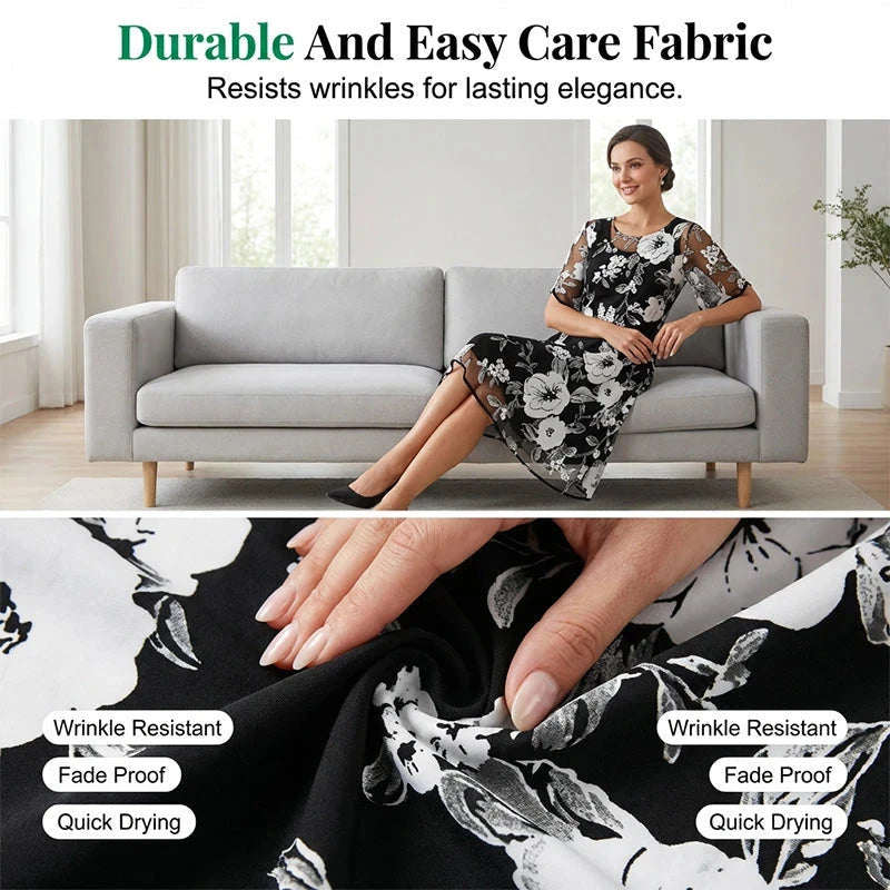 Rochie din șifon cu imprimeu floral x
