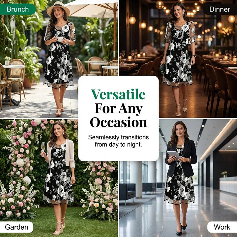 Rochie din șifon cu imprimeu floral x