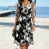 Rochie din șifon cu imprimeu floral x