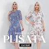 🌸 Rochie elegantă plisată