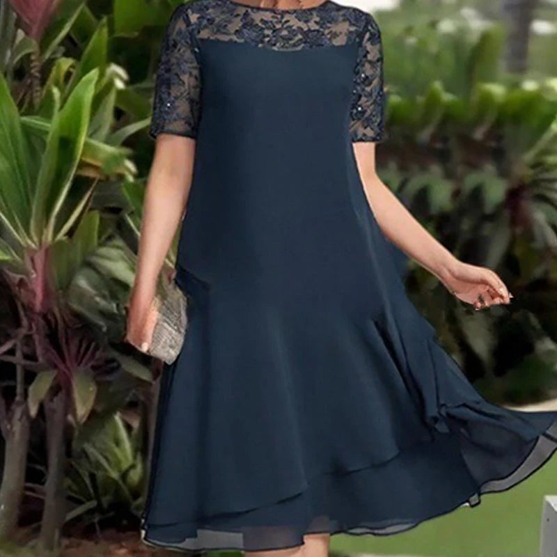Rochie Midi Din Dantelă
