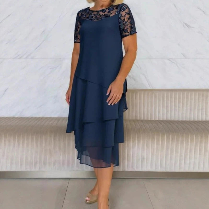 Rochie Midi Din Dantelă