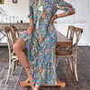 Rochie florală de vară cu decolteu în inimă