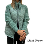 Jacheta Femei Patchwork Knit