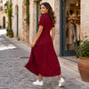 Rochie Maxi Casual cu Fermoar