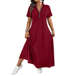 Rochie Maxi Casual cu Fermoar