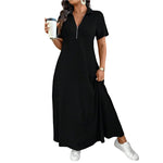 Rochie Maxi Casual cu Fermoar