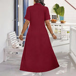 Rochie Maxi Casual cu Fermoar