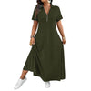 Rochie Maxi Casual cu Fermoar